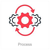 Process and progress icon concept vector