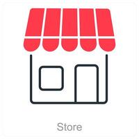 Store and shop icon concept vector