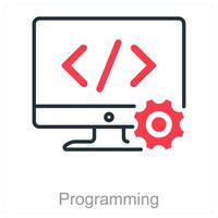 Programming and develop icon concept vector