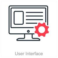 User Interface and app icon concept vector