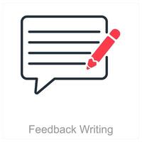 Feedback Writing and review vector