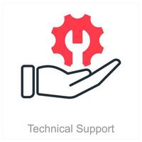 Technical Support and fix icon concept vector