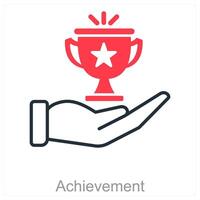 Achievement and goal icon concept vector