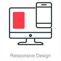 Responsive Design and resize icon concept vector
