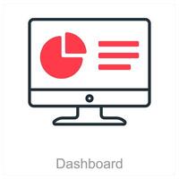 Dashboard and data icon concept vector