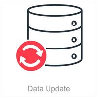 Data Update and update icon concept vector