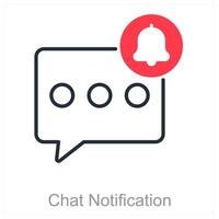 Chat Notification and alert icon concept vector