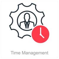 Time Management and efficiency icon concept vector