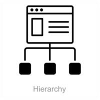 Hierarchy and structure icon concept vector