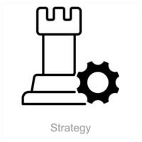Strategy and plan icon concept vector