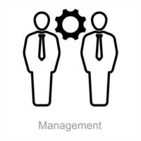 Management and organize icon concept vector