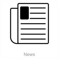 News and report icon concept vector
