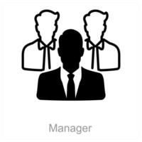 Manager and leader icon concept vector