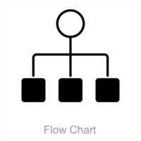 Flow Chart and diagram icon concept vector