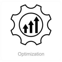 Optimization and refine icon concept vector