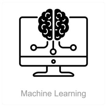 máquina aprendizaje y clasificación icono concepto vector