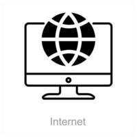 Internet and network icon concept vector