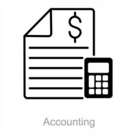 Accounting and finance icon concept vector