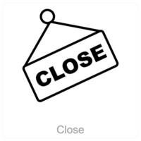 Close and board icon concept vector