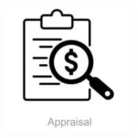 Appraisal and value icon concept vector