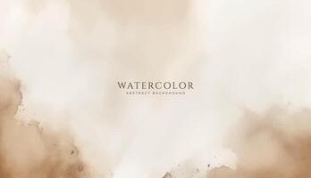 Abstract horizontal watercolor background. Neutral light colored empty space background illustration vector