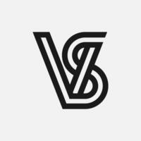 Letter VS or SA Logo, Monogram Logo letter V with S combination , design logo template element, illustration vector