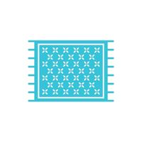 Carpet icon. Isolated on white background. From blue icon set. vector