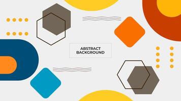 ABSTRACT BACKGROUND WITH SHAPES PASTEL FLAT COLOR DESIGN TEMPLATE FOR WALLPAPER, COVER DESIGN, HOMEPAGE DESIGN, GRRETING CARD vector