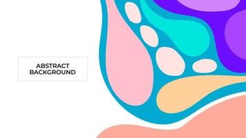 ABSTRACT BACKGROUND WITH SHAPES PASTEL FLAT COLOR DESIGN TEMPLATE FOR WALLPAPER, COVER DESIGN, HOMEPAGE DESIGN, GRRETING CARD vector