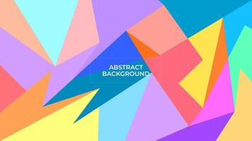 ABSTRACT BACKGROUND WITH GEOMETRIC SHAPES PASTEL FLAT COLOR DESIGN TEMPLATE FOR WALLPAPER, COVER DESIGN, HOMEPAGE DESIGN vector