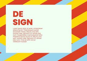 Colorful background with abstract shapes vector