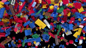 Dynamic Colored Building block transition 7 from down to up video