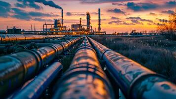 A close up of a pipe with numerous pipes in the background photo