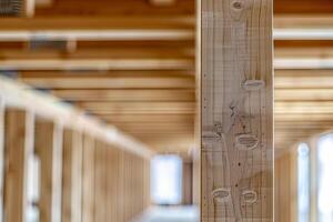Wooden structure close up photo
