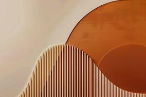 Wall with a curvy pattern photo