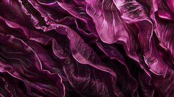 Vibrant Purple Abstract Botanical Texture with Wavy Curves and Detailed Patterns photo