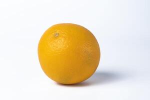 Fresh orange fruit isolated on white background. Clipping path photo