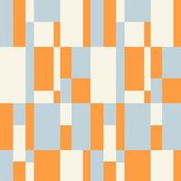 Abstract Y2K geometric seamless pattern. Mosaic grid retro 2000s style background. Illustration for paper, textile, wallpaper, cloth. vector