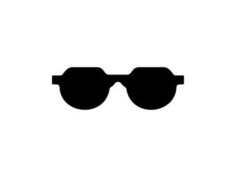 Sun Eye Glasses Silhouette, Front View, Flat Style, can use for Pictogram, Logo Gram, Apps, Art Illustration, Template for Avatar Profile Image, Website, or Graphic Design Element vector
