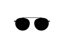 Sun Eye Glasses Silhouette, Front View, Flat Style, can use for Pictogram, Logo Gram, Apps, Art Illustration, Template for Avatar Profile Image, Website, or Graphic Design Element vector