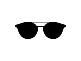 Sun Eye Glasses Silhouette, Front View, Flat Style, can use for Pictogram, Logo Gram, Apps, Art Illustration, Template for Avatar Profile Image, Website, or Graphic Design Element vector