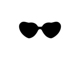 Sun Eye Glasses Silhouette, Front View, Flat Style, can use for Pictogram, Logo Gram, Apps, Art Illustration, Template for Avatar Profile Image, Website, or Graphic Design Element vector