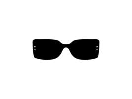 Sun Eye Glasses Silhouette, Front View, Flat Style, can use for Pictogram, Logo Gram, Apps, Art Illustration, Template for Avatar Profile Image, Website, or Graphic Design Element vector