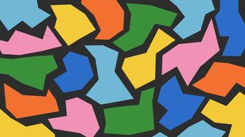 Colorful doodle background. Abstract pattern with geometric shapes and figures. Fun festive trendy design vector