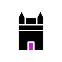 house icon solid purple black vector