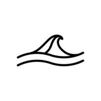 wave icon symbol template vector