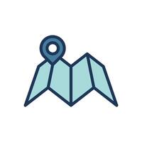 map, location icon symbol template vector