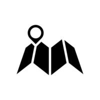 map, location icon symbol template vector