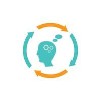 Idea icon flat design vector