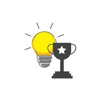 Idea icon flat design vector